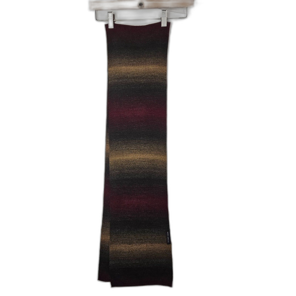 Monte Carlo Ombre Knit Scarf 8x68 Unisex Fall Colors
